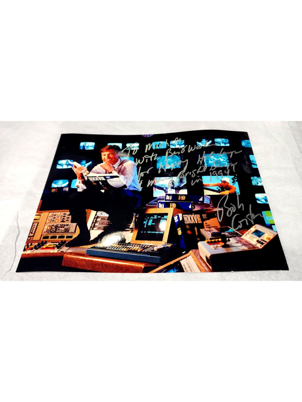 Bob Costas Signed Autographed Vintage 1992 NBC Sports Olympics Photo Inscribed